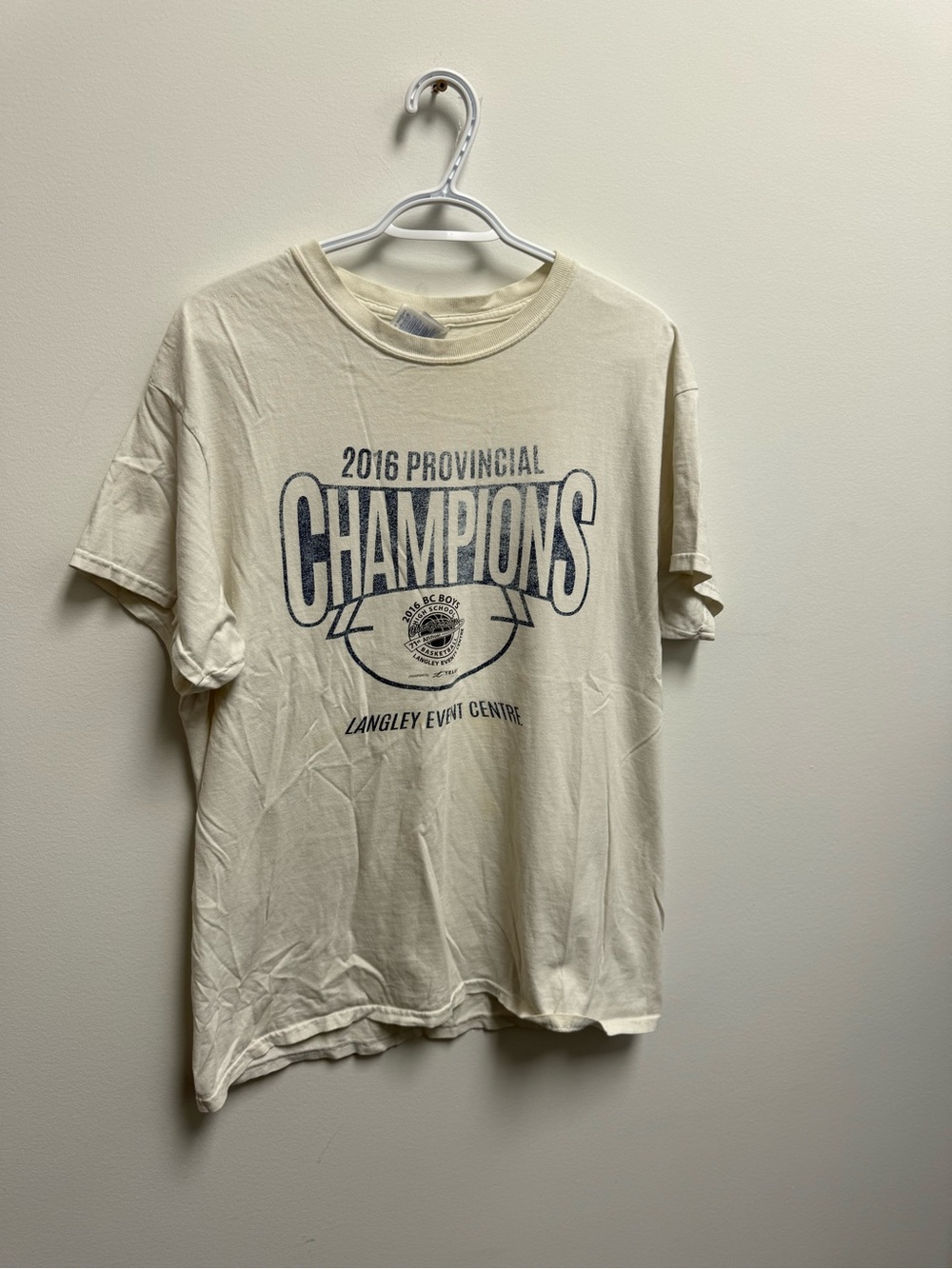 Gildan Cream 2016 Provincial Champions Graphic Tee